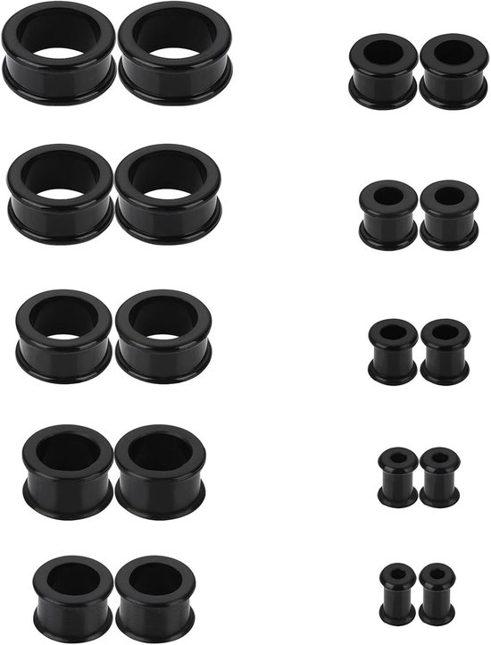 Tunnels Plugs Oor Stretchers, Zachte Siliconen Oor Tunnels Oor Stretching Kit 4/5/6/8/10/12/14/16/18/20mm Oor Plugs Expanders Piercing Sieraden voor Mannen Vrouwen