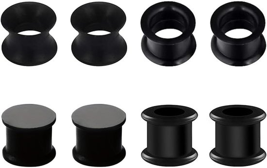 Tunnels, siliconen oordopjes tunnels flexibele vlees oortunnel dubbel uitlopende oordopjes expander oormeter 3/4/5/6/8/10/12/14/16/18/20mm oor stretcher piercing unisex