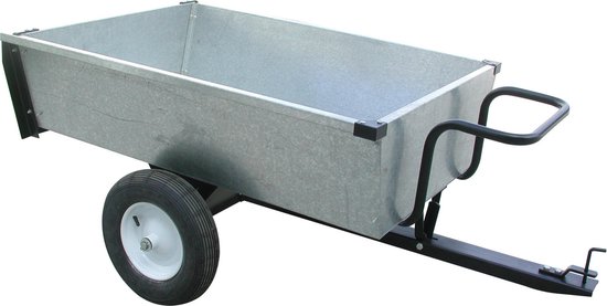 Turfmaster Aanhanger - RVS - 320 kg capaciteit - 106 x 84 x 30 cm - Banden 16 van Turfmaster