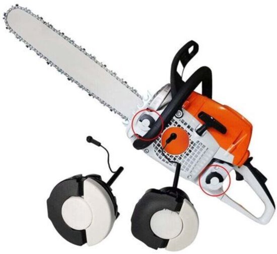 Twee brandstoftankdoppen (alleen brandstofdoppen) geschikt voor Stihl kettingzagen MS171, MS181, MS200, MS210, MS200T, MS211, MS192, MS192T, MS230, MS240, MS250, MS260, MS340, MS360 en 56Vingt.