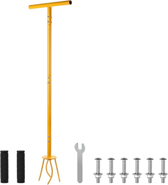 Twist Tiller - Tuinhark - Hoogte 99 cm - Kleine Cultivator met Handvat - Verwijderbaar voor het Losmaken van de Bodem en Onkruidbestrijding van Merkloos	