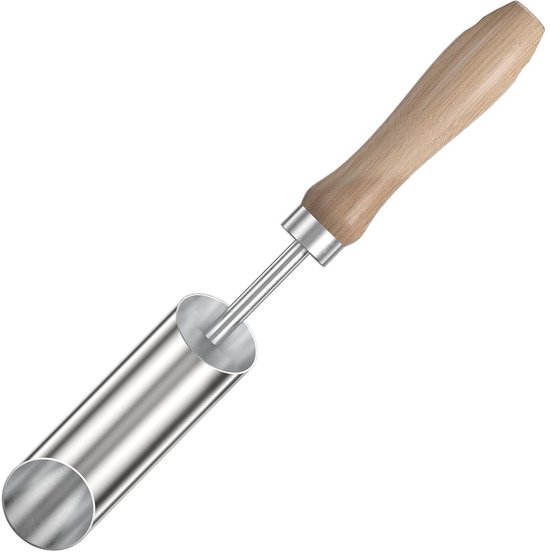 Uienplanter en Bloemenplanter van Roestvrij Staal voor Perfecte Gaten van Merkloos	