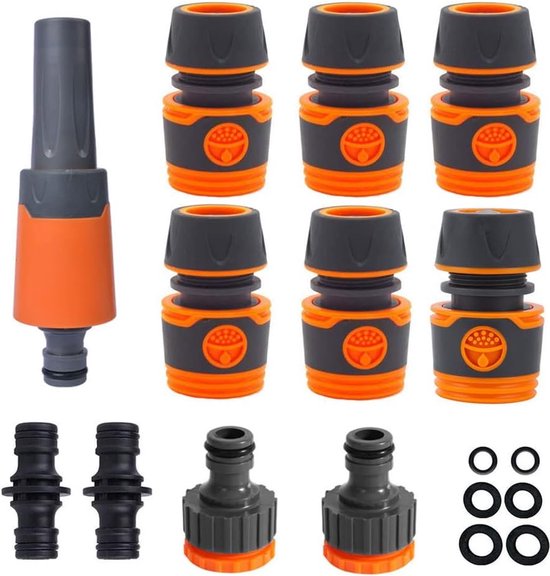 Uitgebreide 11-Delige Tuinslang Koppeling Set voor Gemakkelijk Aansluiten en Irrigeren van GARDENA