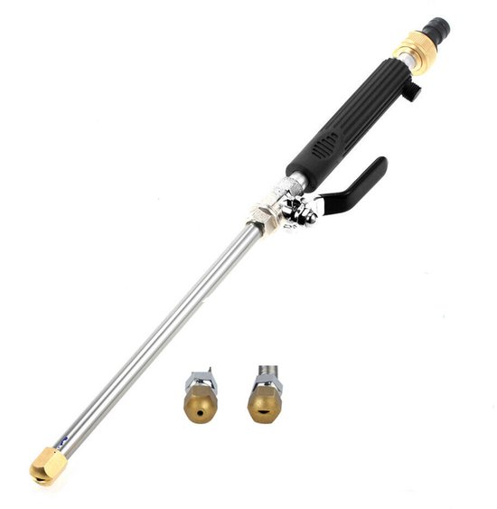 Uitschuifbaar hogedrukspuitpistool, Geschikt voor het reinigen van tuin, waterleidingen en auto's. van Merkloos	