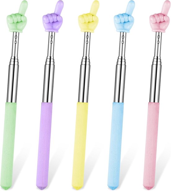 Uitschuifbare Aanwijsstok - Telecopische Vinger Pointer Stokken voor Presentaties en Lessen van Merkloos	