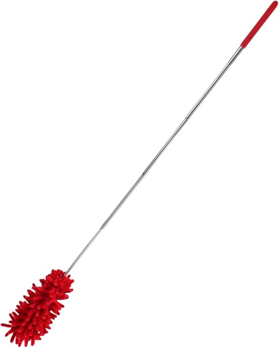 Uitschuifbare plumeau met telescopische steel voor verwijderen van spinnenwebben wasbare hoes van Swiffer