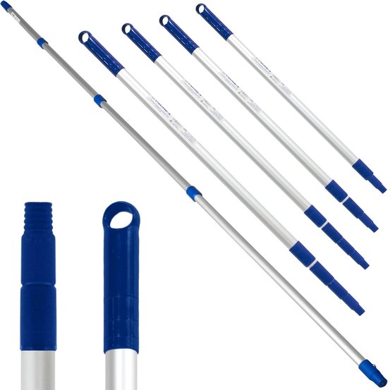 Uitschuifbare Telescoopsteel 5 Meter Aluminium voor Schilderij of Raamwisser van Merkloos	