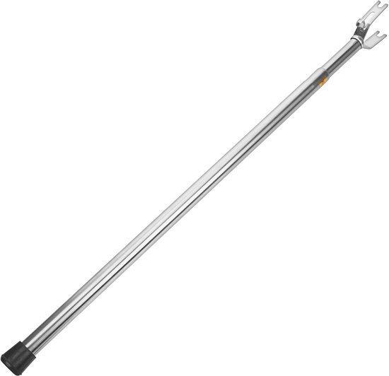 Uitschuifbare Waslijn - Telescopische Stok - Kleding Drogen - Robuuste Constructie - 115 cm - Zilver