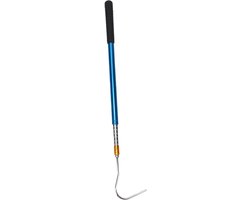 Uitschuifbare Zolderhaak - Trekstok Ladder - Zolder Toegang - Robuuste Metalen Constructie - 159 cm - Grijs