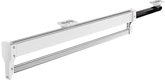 Uittrekbare Kledingstang Voor Kleerhangers - Verstelbare Telescoopstang 447 mm Wit van D-Pro
