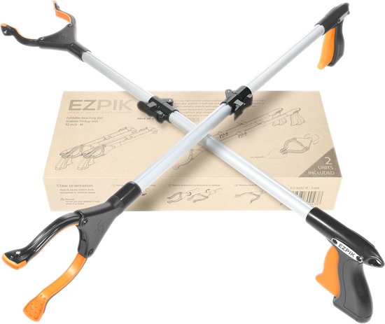 Uittrekbare steel voor senioren en gehandicapten - 110 cm magnetische grijper voor veilig oprapen