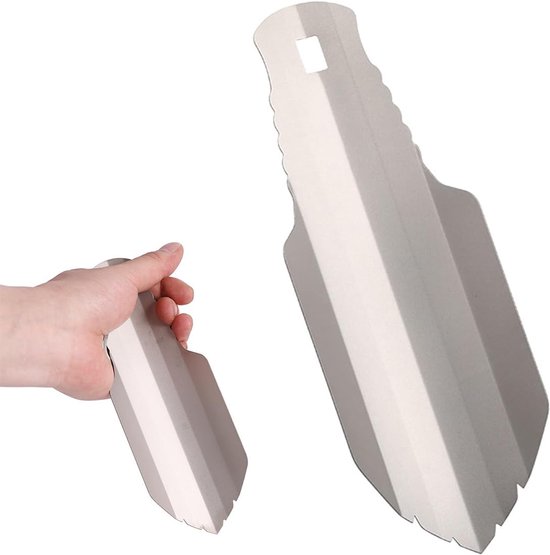 Ultra-light titanium schep - kleine tuin schep voor tuinieren - kamperen - wandelen - slechts 38 g - met opbergtas van Vargo