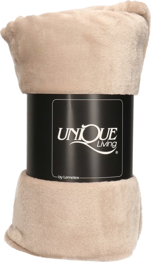 Unique Living - Enzo plaid 130x180cm Grey - grijs - van Unique Living