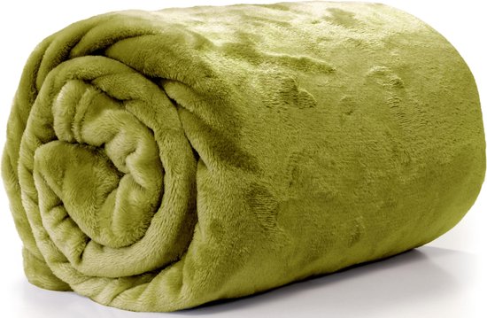 Unique Living - Enzo Plaid 130x180cm Moss Green van Unique Living