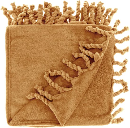 Unique Living fleece plaid 'Lieke' - 130x160cm - Taffy van Unique Living