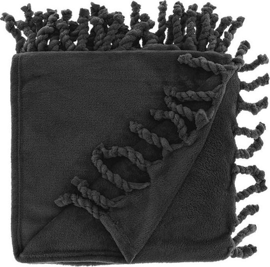 Unique Living - Plaid Lieke 130x160cm Black van Unique Living