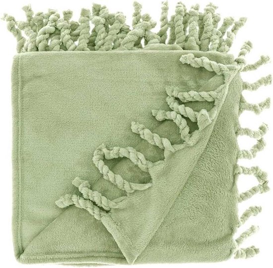 Unique Living - Plaid Lieke 130x160cm Nile Green van Unique Living