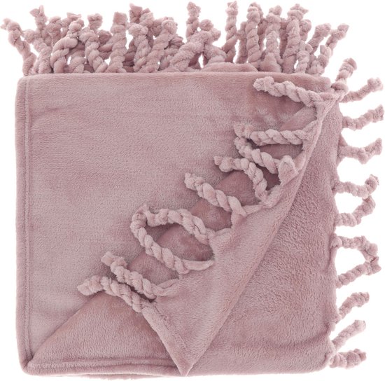 Unique Living - Plaid Lieke 130x160cm Old Pink van Unique Living