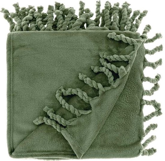 Unique Living - Plaid Lieke 130x160cm Pesto van Unique Living