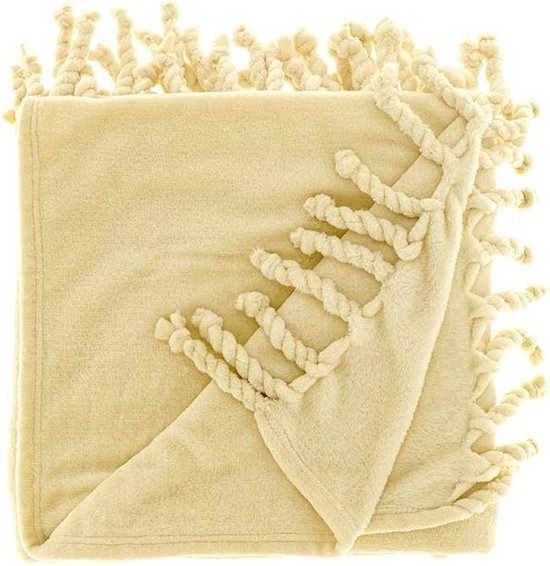 Unique Living - Plaid Lieke 130x160cm Soft Yellow van Unique Living