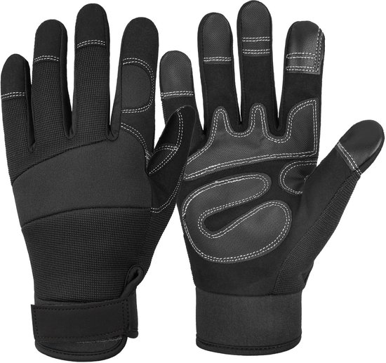Unisex tuinhandschoenen – Touchscreen-compatibel – Prikbestendige & doornvrije werkhandschoenen – Tuincadeau voor vrouwen – Zwart – Maat M van Merkloos	