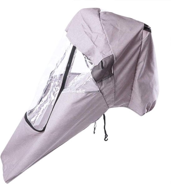 Universal Stroller Rain Cover, Windproof, Dustproof, Waterproof Stroller Cover, Travel Weather Protection, Stroller Cover, Stroller Raincoat (Linen Grey) van Merkloos	