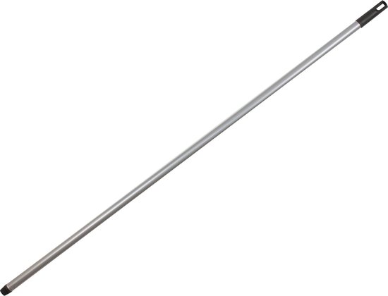 Universeel bruikbare Bezemsteel - vloertrekker/dweil steel - metaal - double shine coating - 120 cm - ophang oog van Sorbo