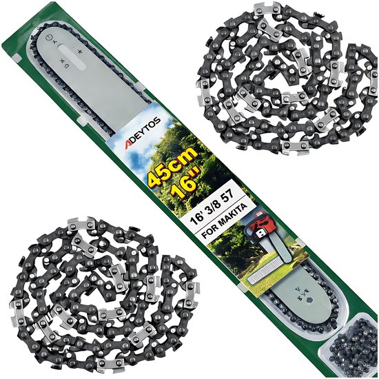 Universeel - Prowadnica voor Kettingzaag - 45cm - Inclusief 2 Kettingen