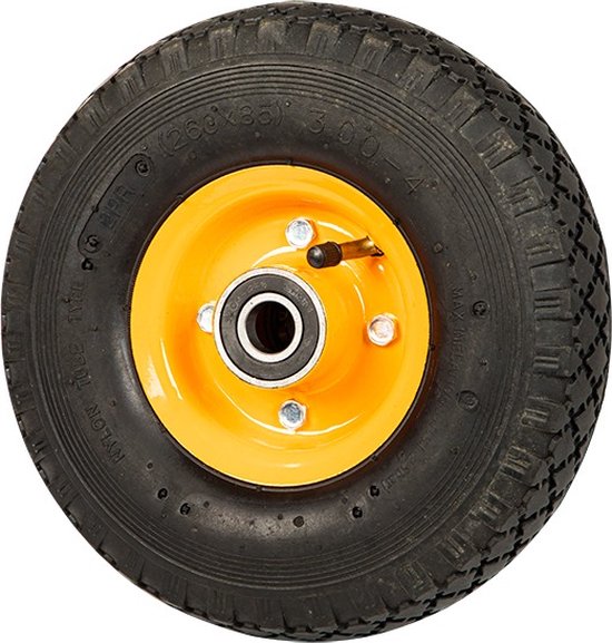Universeel wiel - 260 x 85mm - 20mm lager - Met ventiel