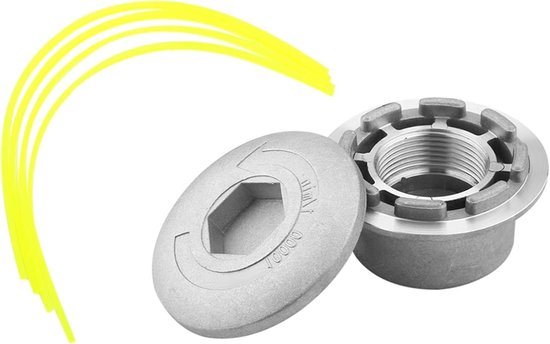 Universele Aluminium Grasmaaier Kop Vervanging voor Maaier Trimmer Kop: Strimmer Gras Bosmaaier Kop, Flex Touwtrimmer Accessoires Voor Tuin - Grastrimmer van Merkloos	