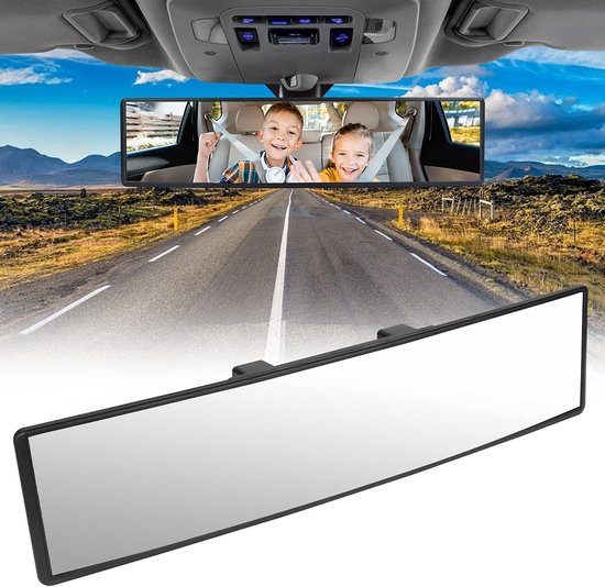 Universele Anti Glare Achteruitkijkspiegel - HD Convex Achteruitkijkspiegel Voor Auto's - SUV's - CRV's - Vrachtwagens - Brede Hoek Achteruitkijkspiegel van Merkloos	