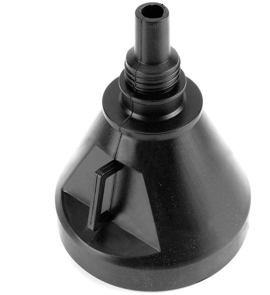 Universele Auto 2 in 1 Zwart Kunststof Vultrechter met Zachte Pijp - Gaas Zeef - Tuit Pour Oil Tool - Benzine - Koelvloeistof van Merkloos	