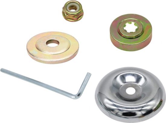 Universele Bevestigingsset voor Onkruidborstel - Adapterset voor Voegenborstel - Installatieaccessoires Bosmaaier - Bosmaaier opzetstuk Bevestigen - Onkruidverwijderaar - Tuingereedschap van Woolley Media Group