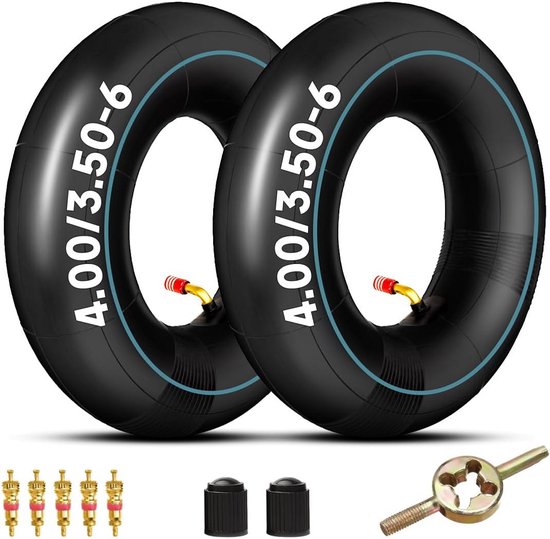 Universele Binnenband Set 4.00/3.50-6 voor Kruiwagen Tractor Sneeuwblazer ATV en meer (2 stuks)