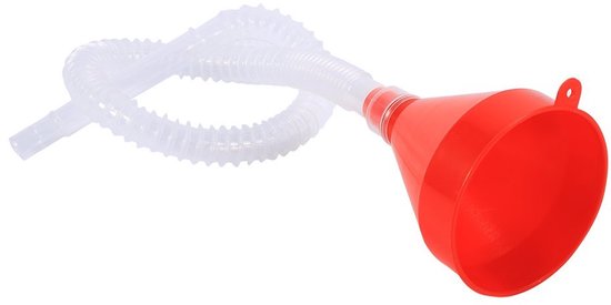 Universele Brandstof Trechter - Plastic Hopper met Zachte Slang - 8cm x 10cm - Benzine Trechter voor Motorfiets - Auto - Andere voertuigen van Merkloos	