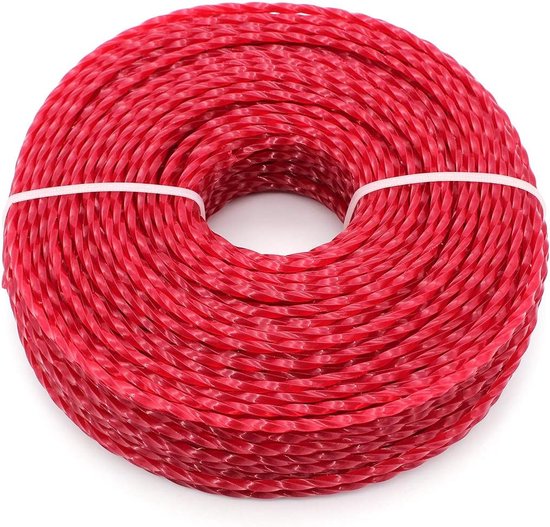 Universele grastrimmerdraad, 3,0 mm nylon strimmerdraad, zware nylon bosmaaierdraad voor hobbelige grasmaaiers (Twist, 3 mm x 15 m) van DeWalt