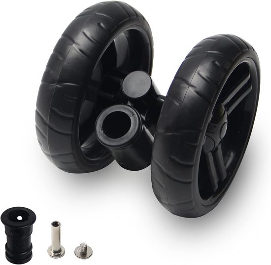 Universele Kinderwagen Wielen Set 13cm Zwenkwiel Vervanging voor Wandelwagens en Fietskarren van Merkloos	