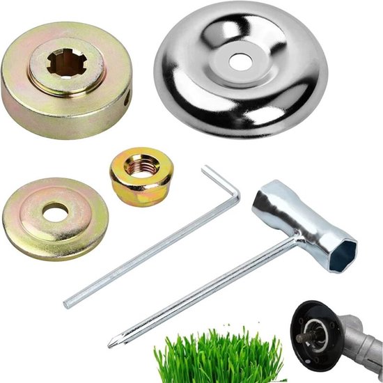 Universele set met accessoires geschikt voor grasmaaiers – 6-delige set – geschikt voor grasmaaiers en trimmers – Snelle installatie