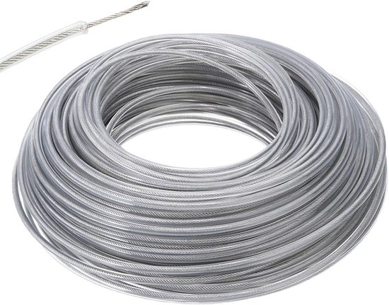 Universele Staaldraad voor Grastrimmer - 3.0 mm Dikte, 50 Meter Lang van Merkloos	