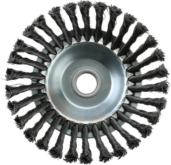 Universele stalen Onkruidborstel 200mm / 20cm voor bosmaaier - Max. Toerental 10.000 p/m - Onkruidverwijderaar - Voegenborstel - Grastrimmer van VONROC
