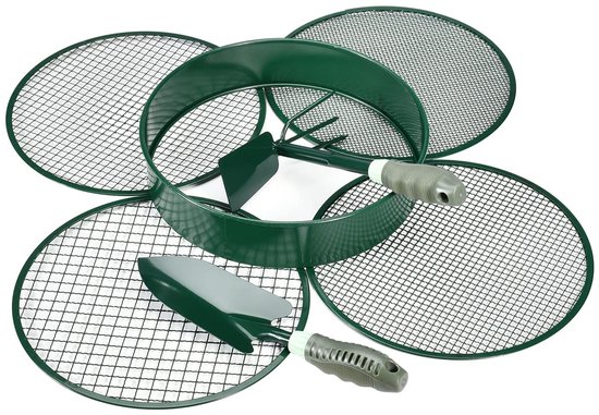 Unyqoos® 4-in-1 multifunctionele tuinzeef met verwisselbare inzetstukken voor diverse toepassingen van Merkloos	