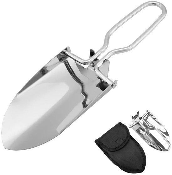 Unyqoos® Compacte en Opvouwbare Roestvrijstalen Schep voor Tuin en Outdoor van Unyqoos