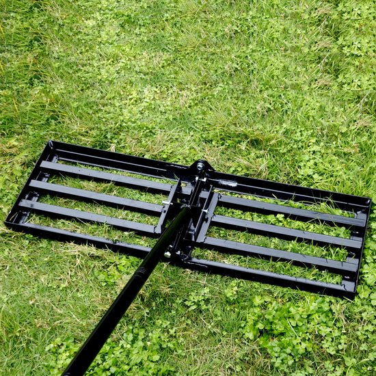 Unyqoos® Effectieve gazonhark met lange steel voor eenvoudig nivelleren van tuinen van Merkloos	