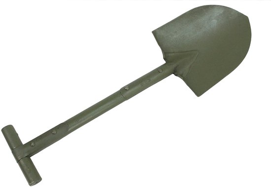 Unyqoos® en compacte schop met verstevigde houten handgreep voor buitengebruik van Merkloos	