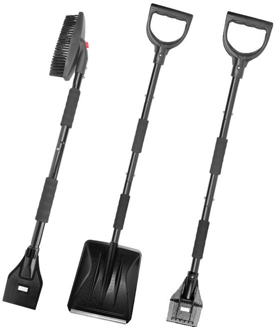 Unyqoos® Ergonomische en veelzijdige sneeuwschep met afneembaar ontwerp voor winteravonturen