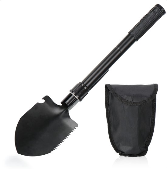 Unyqoos® Opvouwbare multifunctionele schep met zaag en flesopener voor buitengebruik van Merkloos	