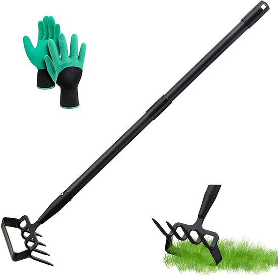 Unyqoos ® Tuinwerkzaamheden Innovatief Multifunctioneel Gereedschap met Verstelbare Stelen en Efficiënte Onkruidverwijdering van Merkloos	