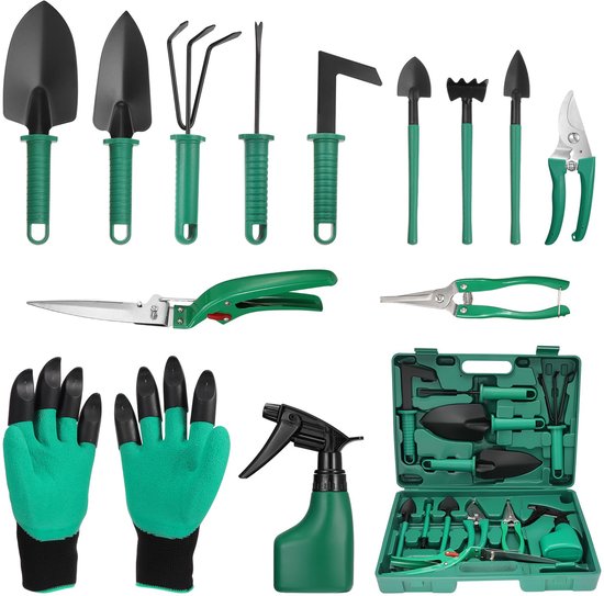 Unyqoos® Uitgebreide 13-delige Tuingereedschapsset voor Bonsai en Algemeen Tuinieren