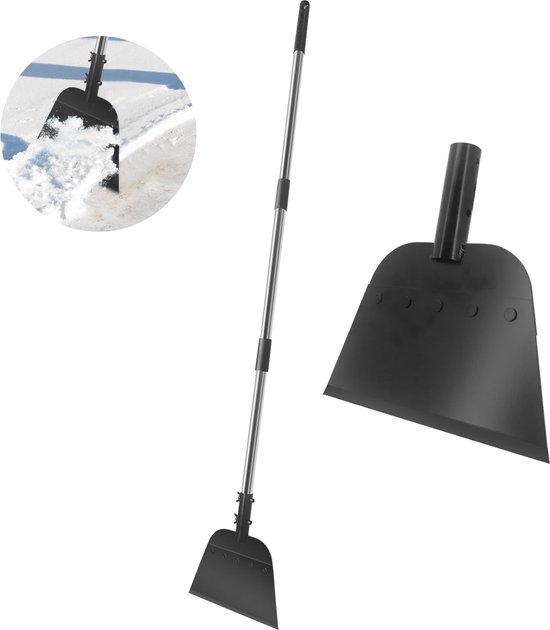 Unyqoos® Veelzijdige stalen schop voor sneeuw, ijs en tuinonderhoud met ergonomische grip van Unyqoos