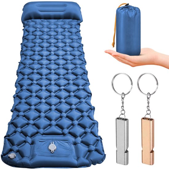 Unyqoos® Zelfopblazende Lichtgewicht Slaapmat met Voetpomp voor Kamperen en Trekking - Compact en Waterbestendig van Unyqoos